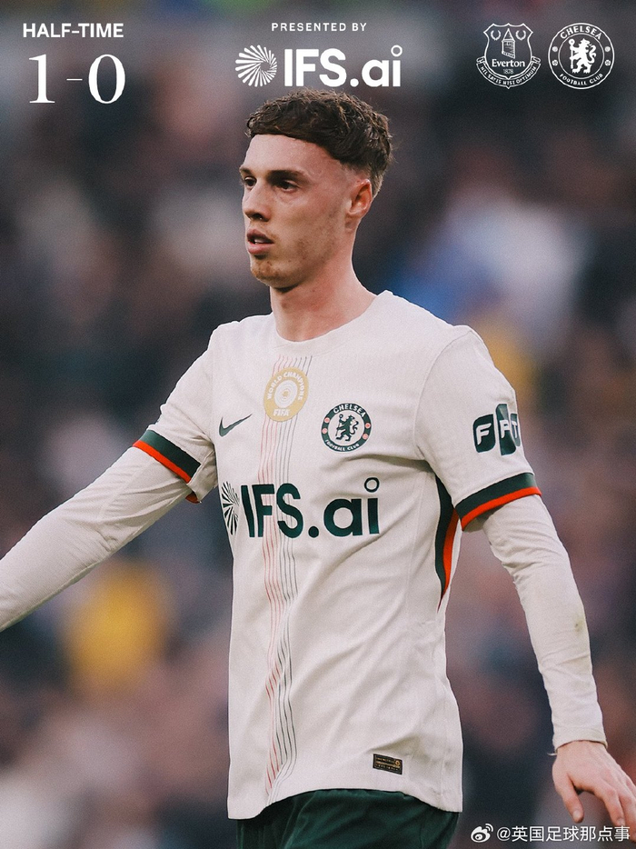 埃弗顿半场1-0领先切尔西 战术压制成关键